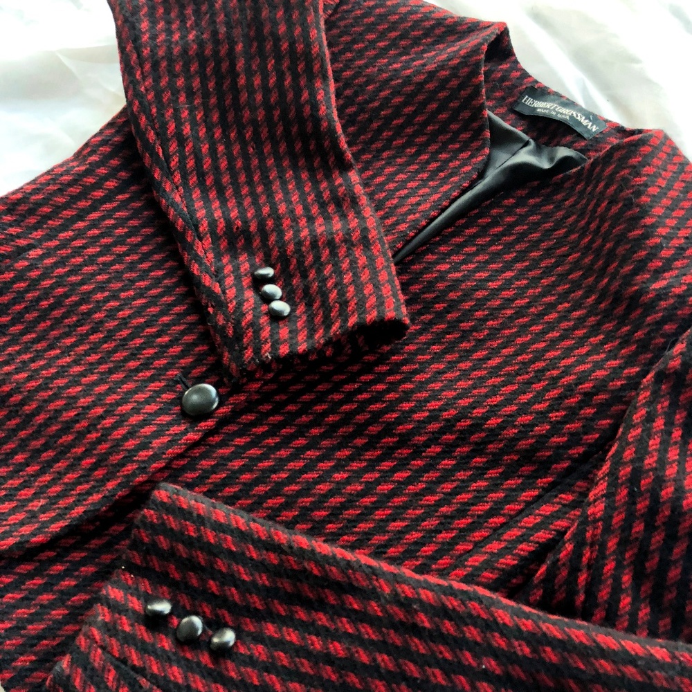 Vintage Red & Black Blazer • 4 • Herbert Grossman